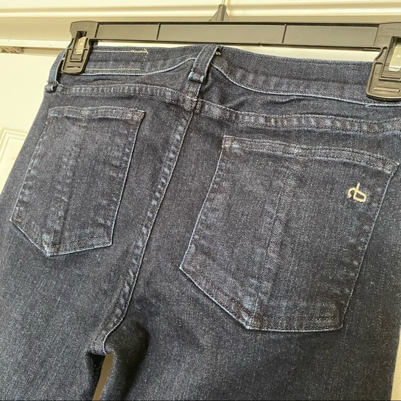 Rag & Bone Stiletto Boot Cut Dark Wash Denim Jeans Size 28 Cotton Blend - Picture 5 of 16